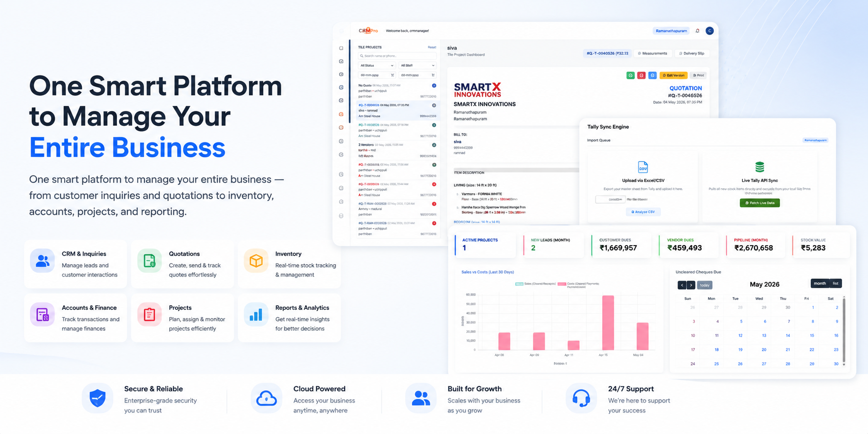 One Smart Platform to Manage Your Entire Business